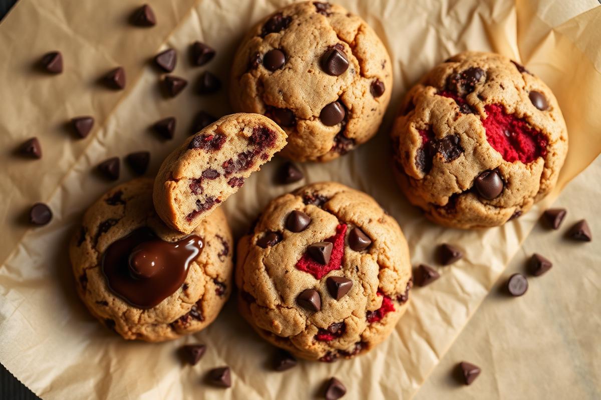 Variedad de cookies gourmet